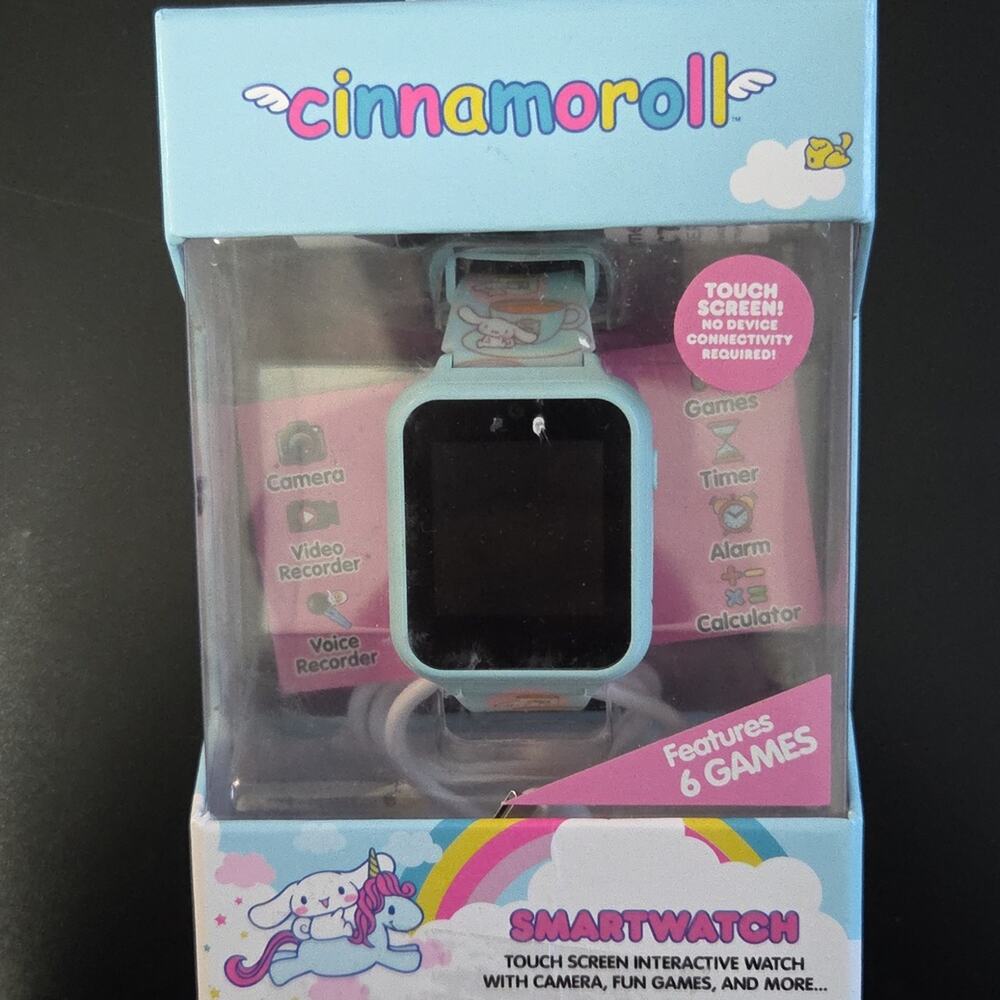 Cinnamoroll Kids Smart Watch Interactive Touch Screen Camera Fun Games New